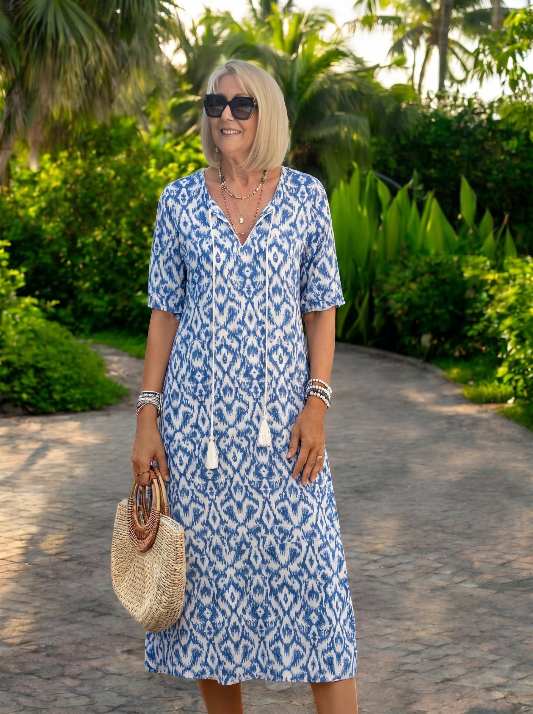 Bruna | Abito midi in stile boho disinvolto