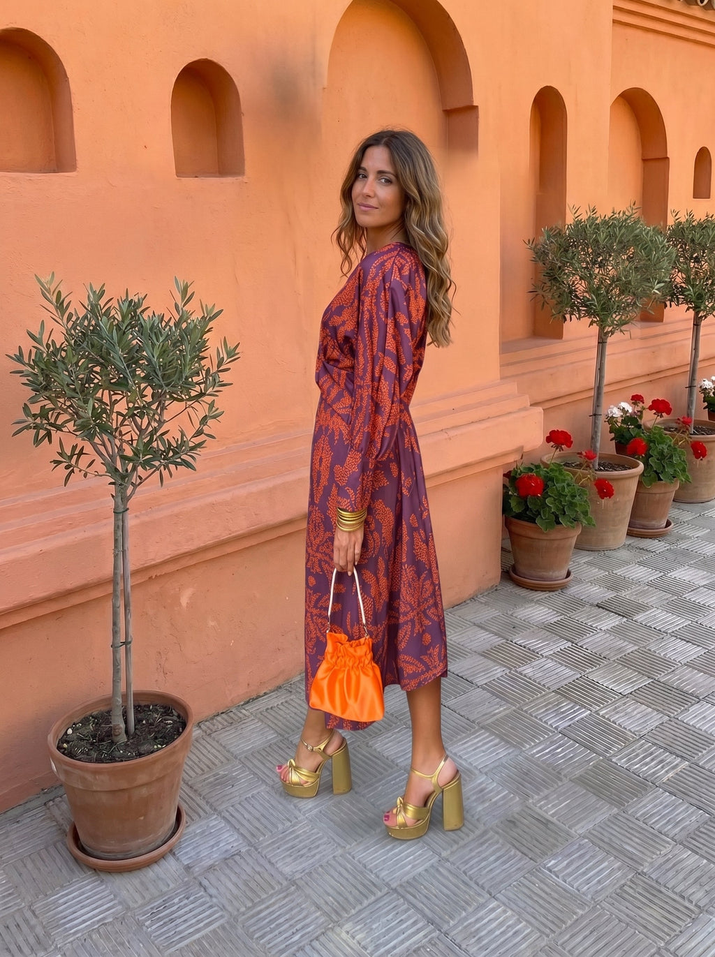 Clotilde | Abito Midi con Stampa