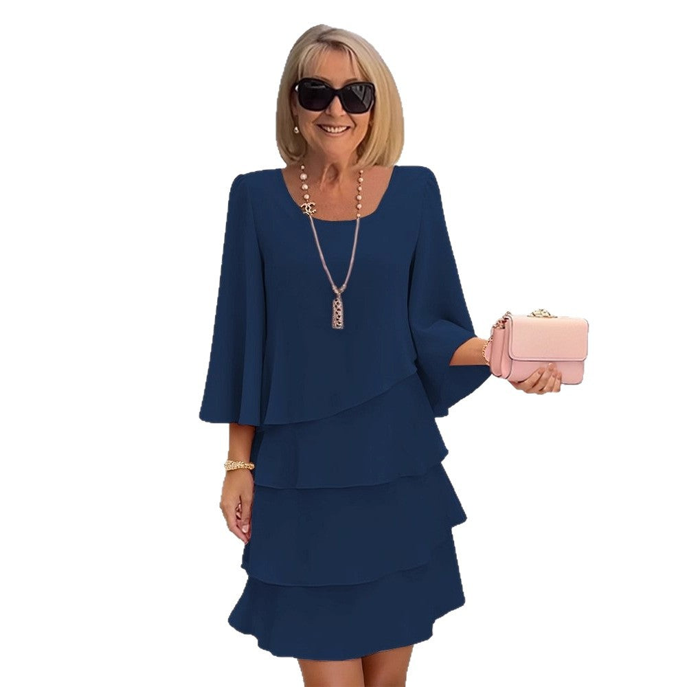 Costanza | Elegante abito midi con volant