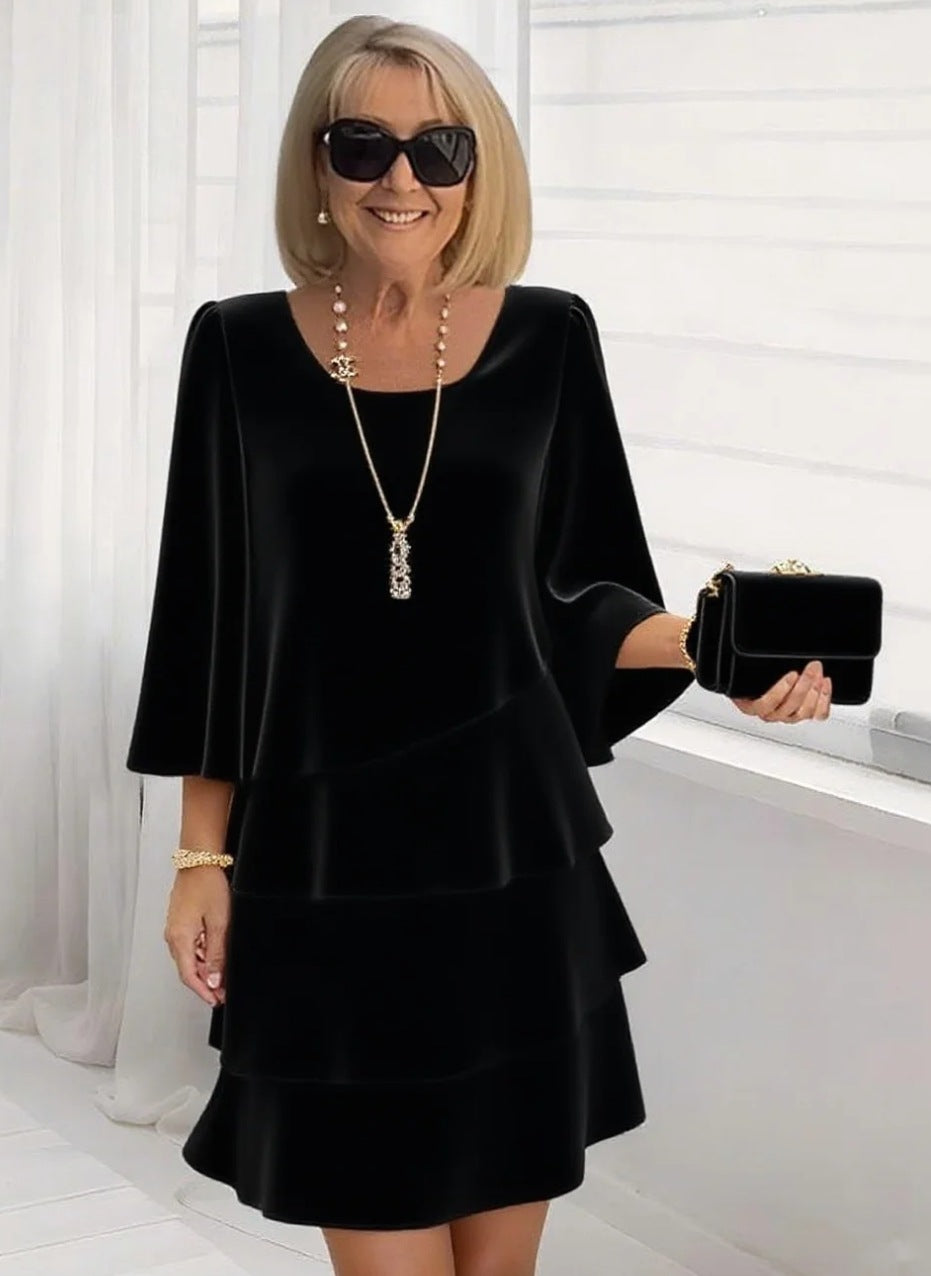 Costanza | Elegante abito midi con volant