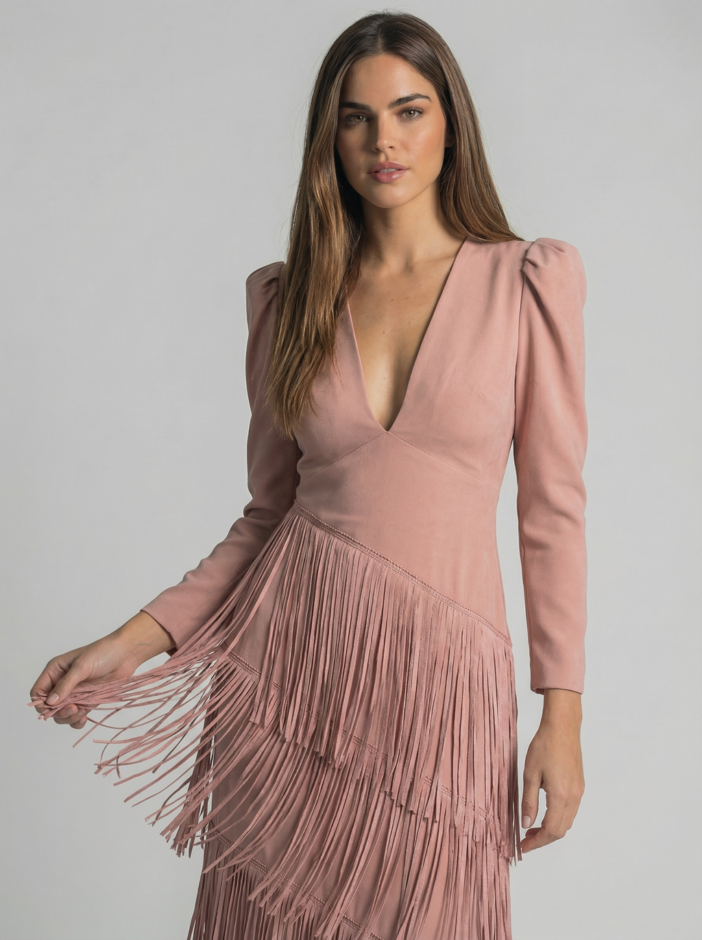 Selene | Abito con Frange