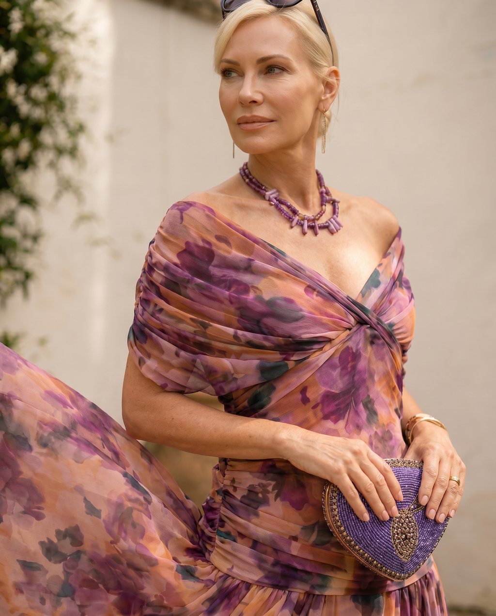 Liviana | Elegante Abito Lungo da Festa con Scollo a Cuore