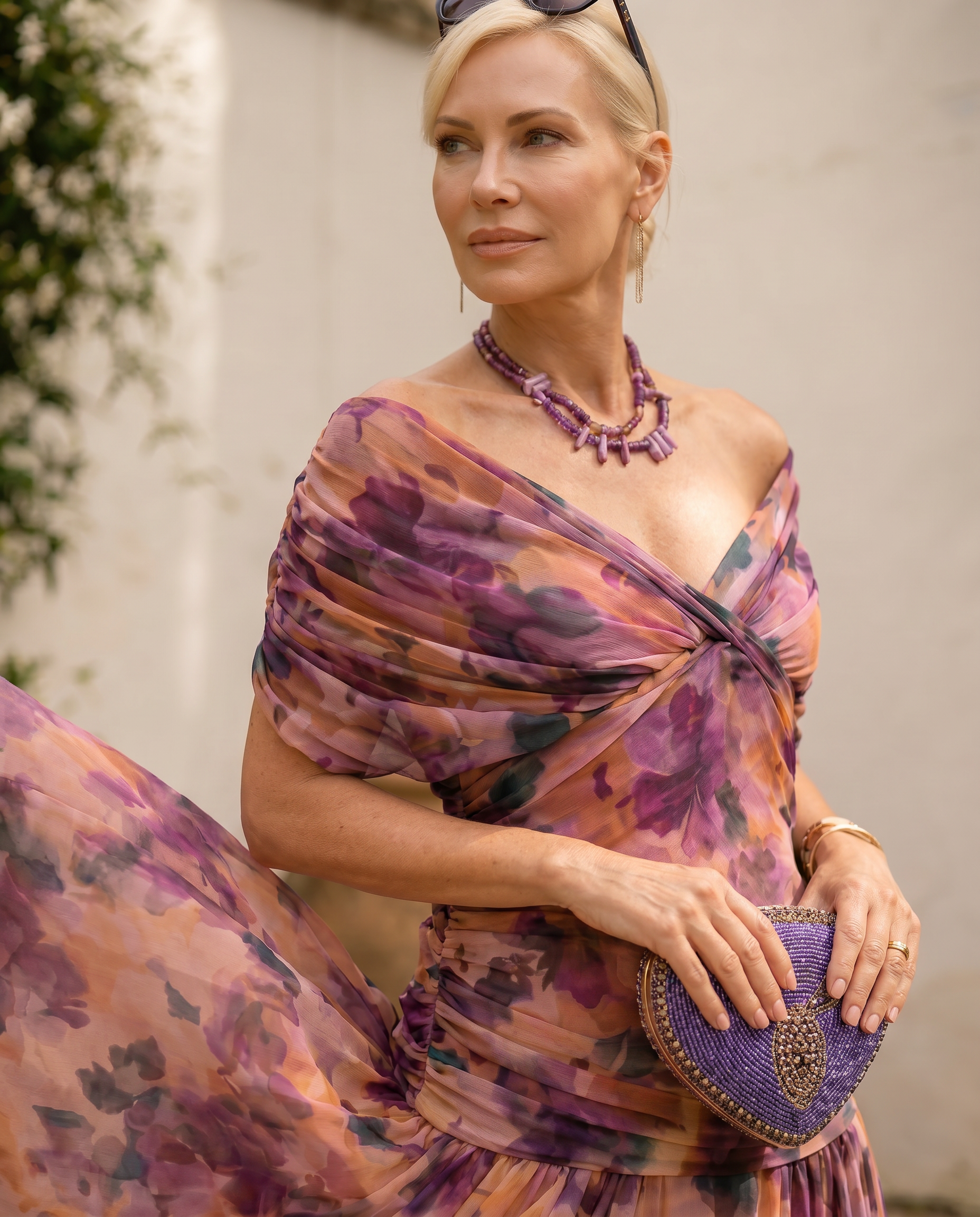 Liviana | Elegante Abito Lungo da Festa con Scollo a Cuore